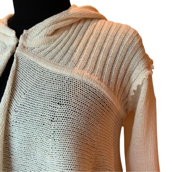 NWT Vintage Y2K Moth by Anthropologie Cropped Sweater Cardigan Cream Size Medium - Picture 3 of 9